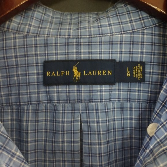 3 Casual Button Down Shirts  - Men Size L - Ralph Lauren, H&M, Alfani - Picture 6 of 12